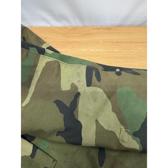 US Military ECWCS Cold Weather Parka Field Jacket Woodland Camo Large Short - Picture 11 of 12